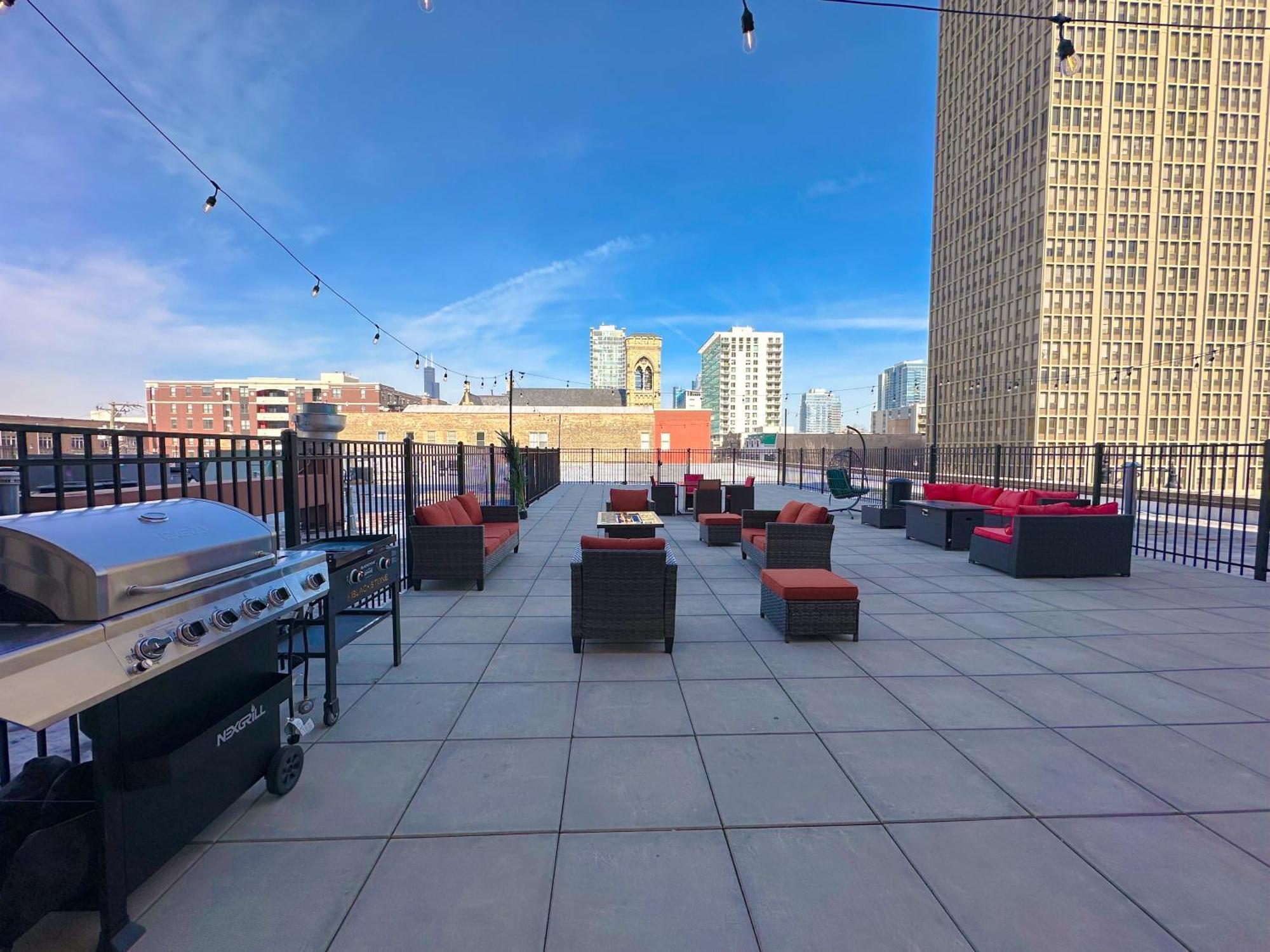 Bright 2Br Luxury Corner Suite With Optional Parking Sleeps 6 Guests Near Mccormick Place And Soldier Field Chicago Dış mekan fotoğraf